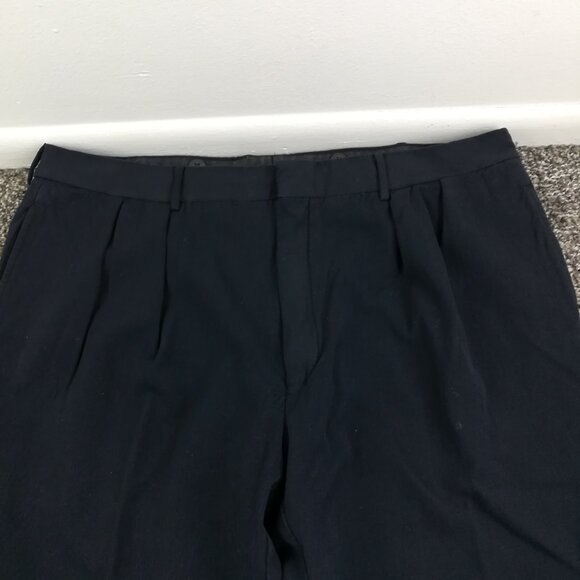 Vintage Polo Ralph Lauren x Corneliani Pants Extra Fine Wool Blue Pleated 38x28 - Picture 2 of 14